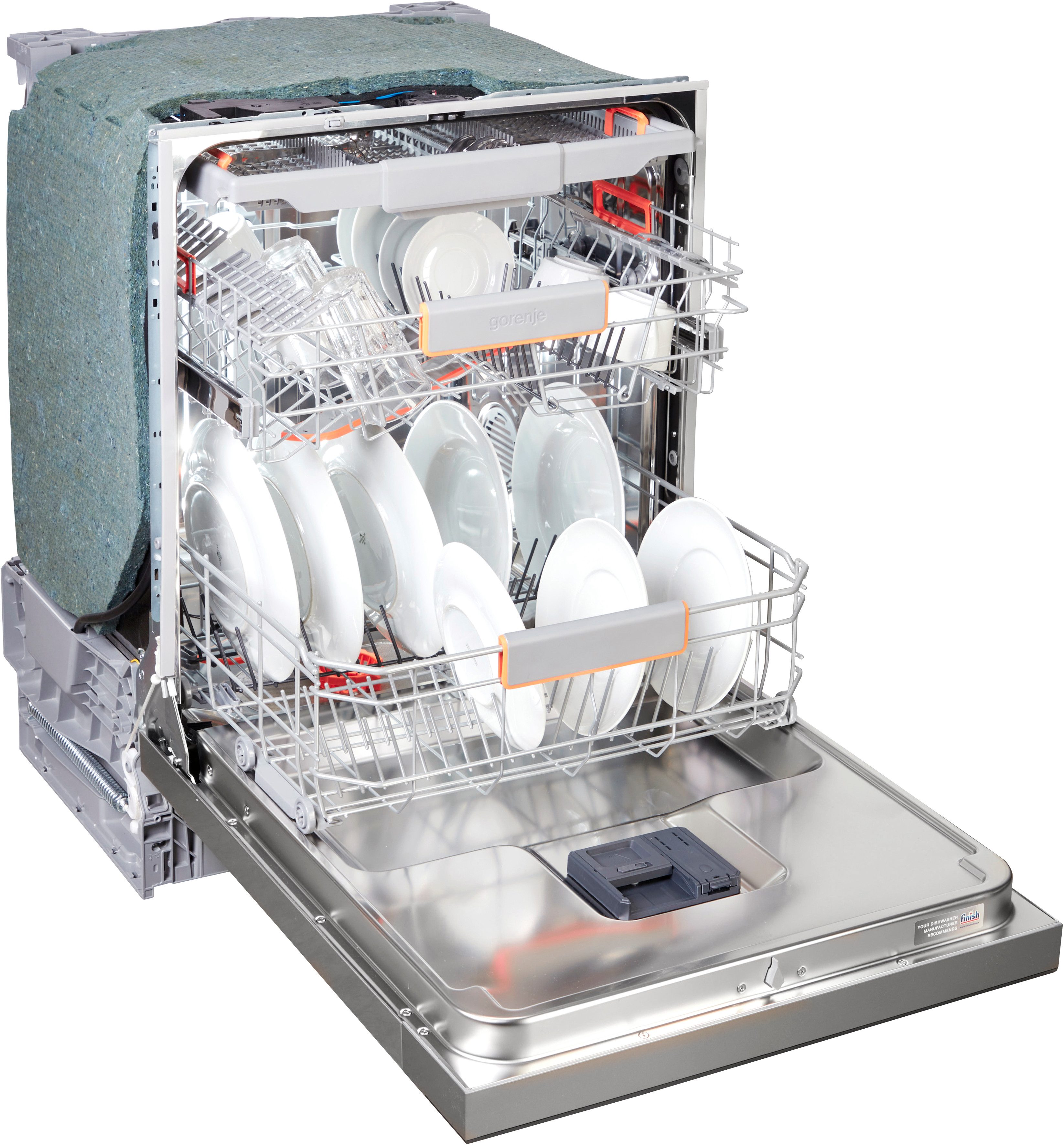 GORENJE Unterbaugeschirrspüler GU663C95X, 9,4 l, 16 Maßgedecke, 16 Maßgedecke, auto. Türöffnung, Besteckschublade – Bild 4 von 5