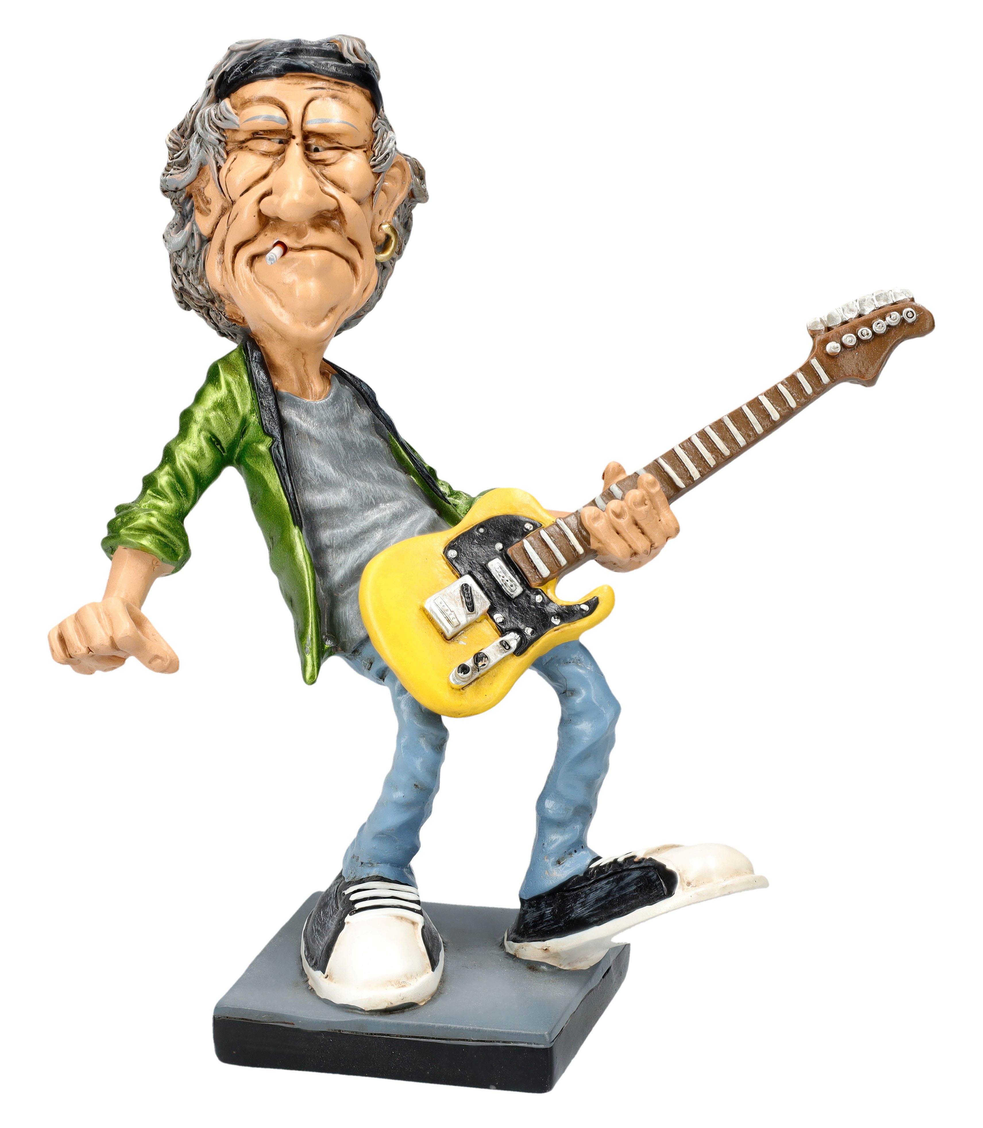 Figuren Shop GmbH Dekofigur Keith Figur – Rockband Karikatur Statue Musiklegende 15.5 cm Dekofigur