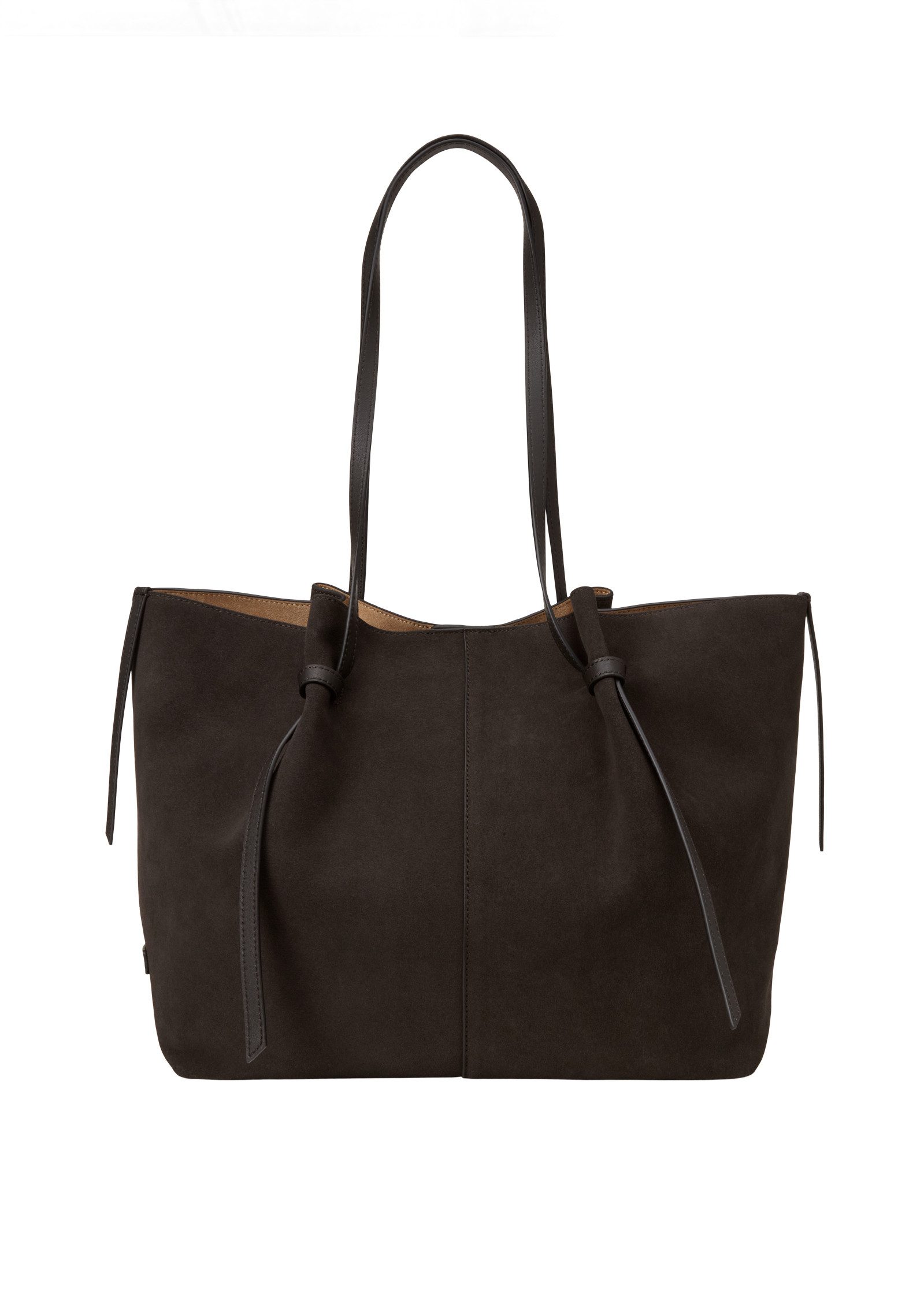 Marc O'Polo Shopper aus geschmeidigem Velours-Rindleder