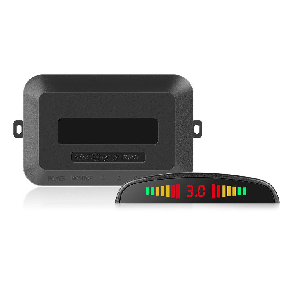Auto Einparkhilfe, 4 Sensoren Universal rückfahrwarner mit LED Display Alarmsirene