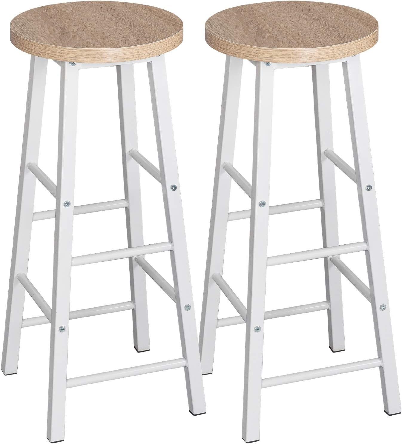 Woltu Barhocker (2 St), Gestell aus stabilem Stahl, Sitzfläche aus MDF günstig online kaufen