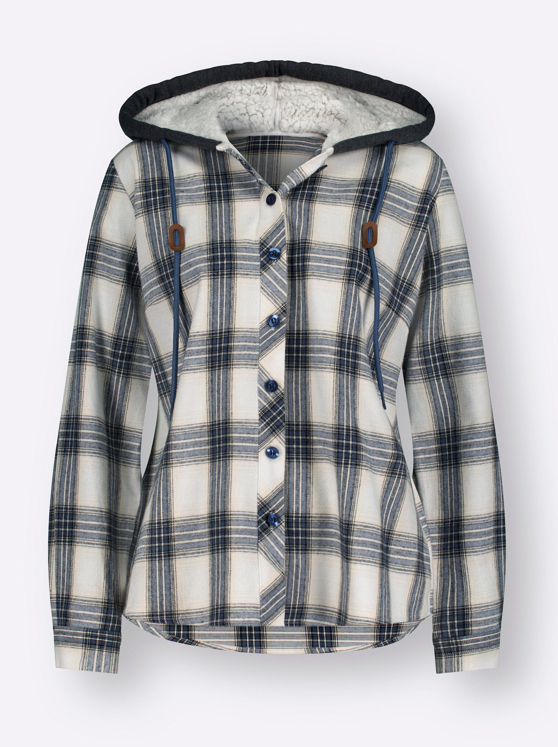 Witt Klassische Bluse Flanell-Bluse Langarm