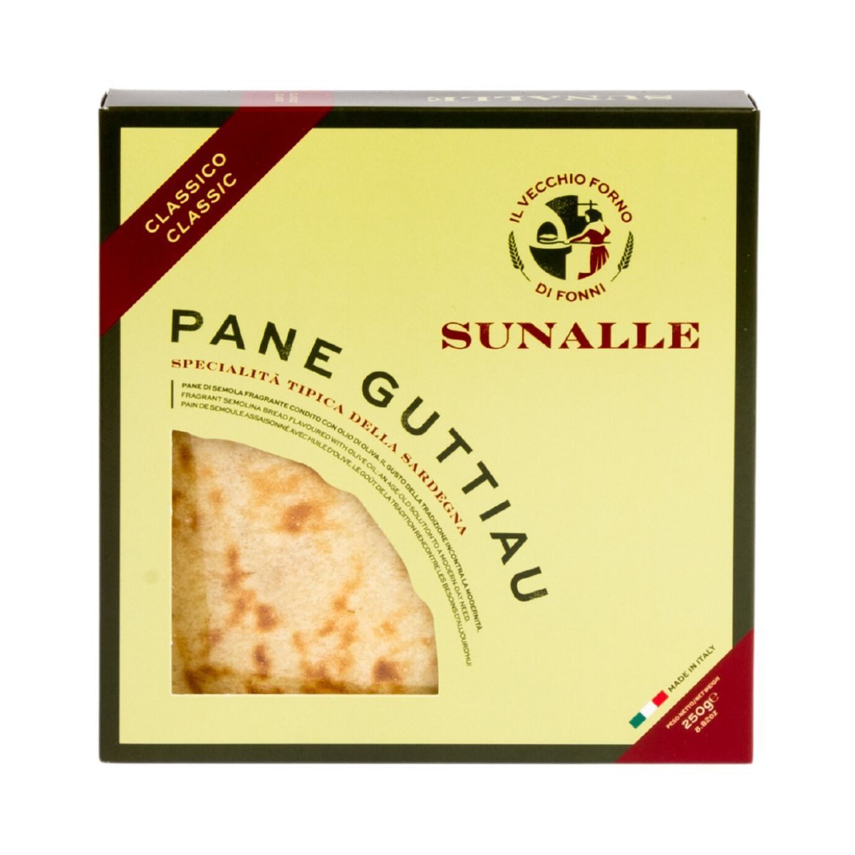 Sunalle Brot Sunalle Pane Guttiau Classico – sardisches Brot mit Olivenöl 250g, 250 g