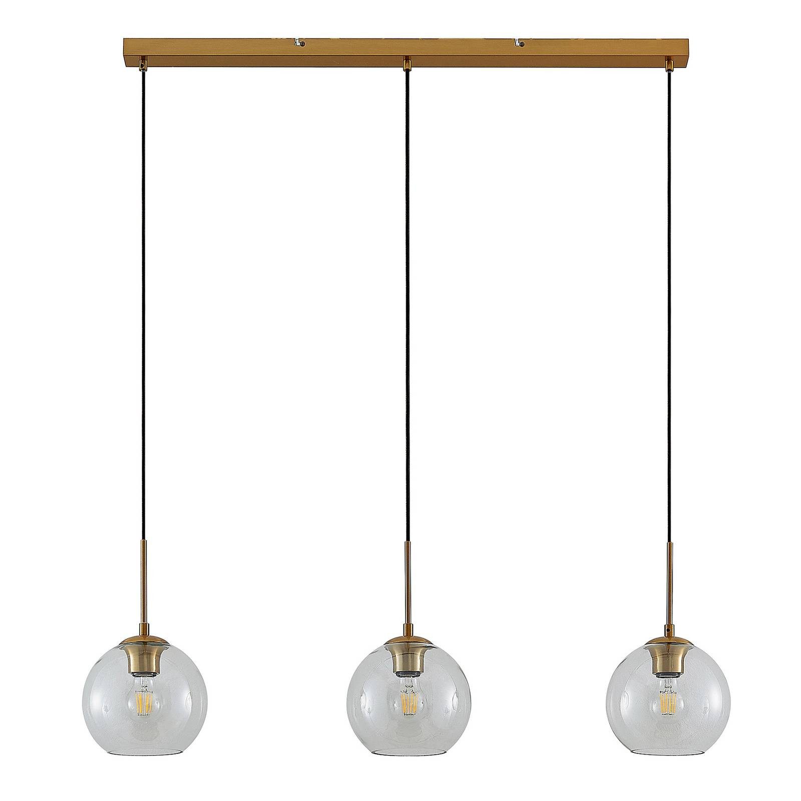 Lindby Grady, Metall, Gold / Messing IP20, 3 x 60 W
