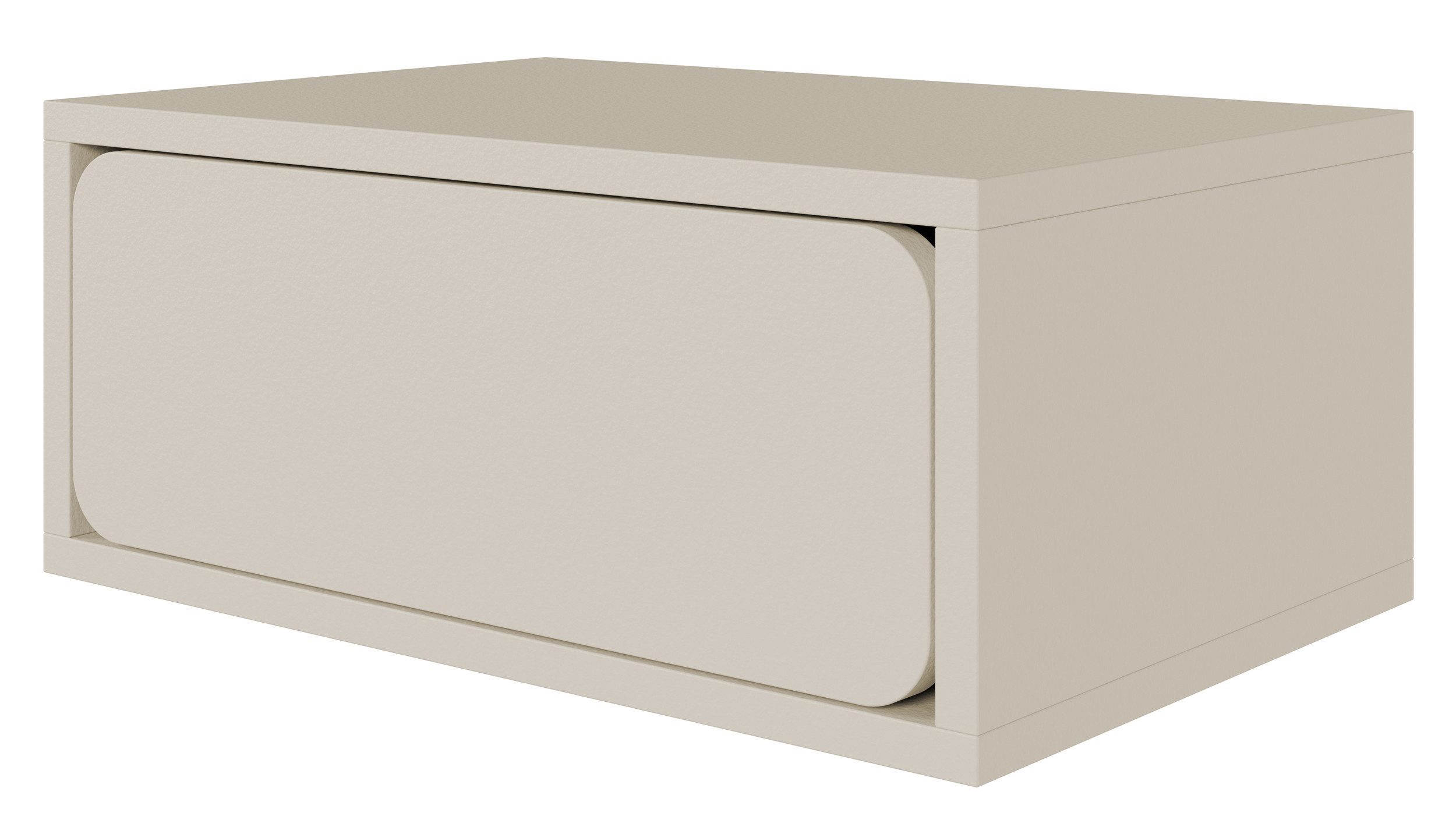 Selsey Nachttisch WUWU, hängend mit Schublade, Greige, 50 cm günstig online kaufen