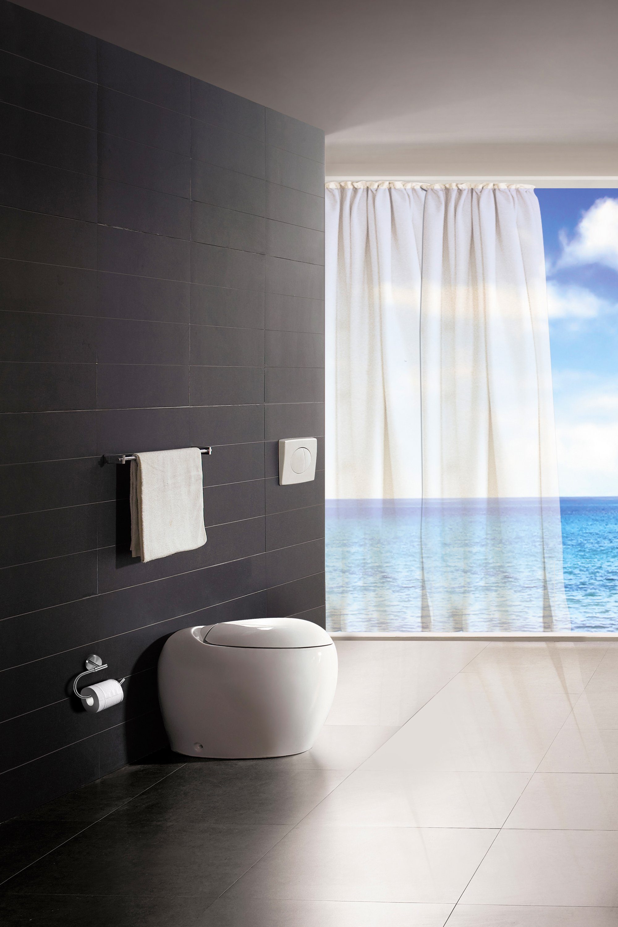 Ambrosya Toilettenpapierhalter Klopapierhalter aus Edelstahl - Toilettenpapierhalter Klorolle Halter, einfache Selbstmontage