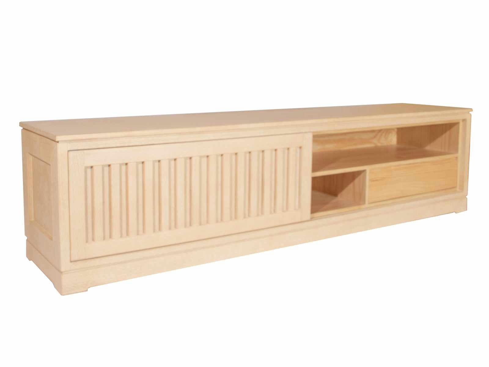 Casamia TV-Board TV Lowboard Casaverde mit 1 Schiebetür Pinie Massivholz