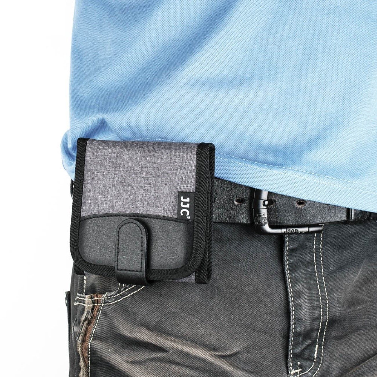 JJC Faltbare Filtertasche für 3 Filter bis 95mm Durchmesser Grau Foto-Filter-Sets