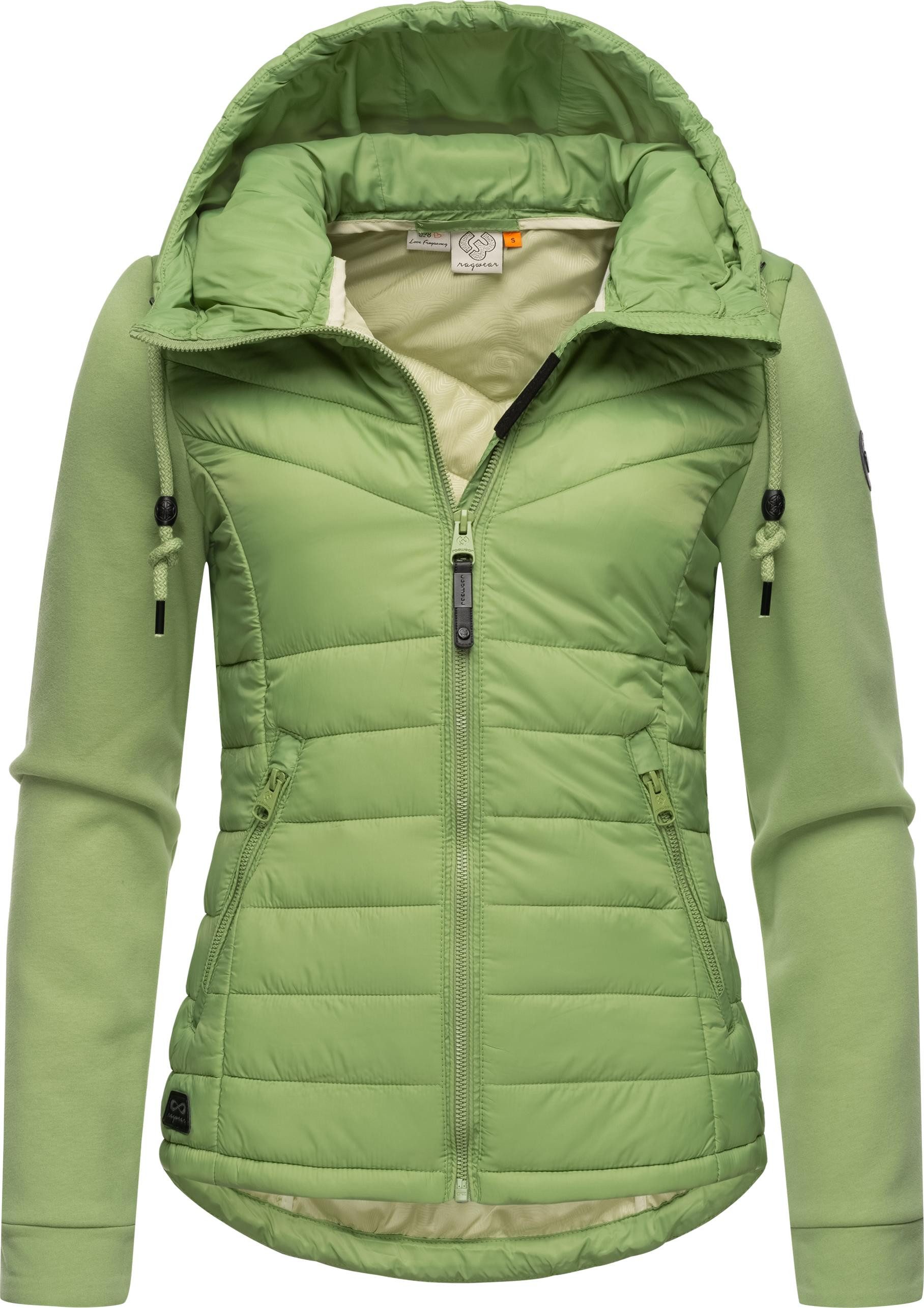 Ragwear Outdoorjacke Lucinda Steppjacke aus modernem Materialmix mit Kapuze