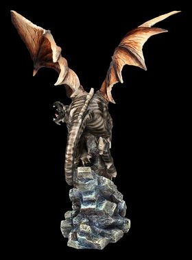 Figuren Shop GmbH Dekofigur Drachen Figur - Großer Erddrache - Dekofigur Fantasy Gothic