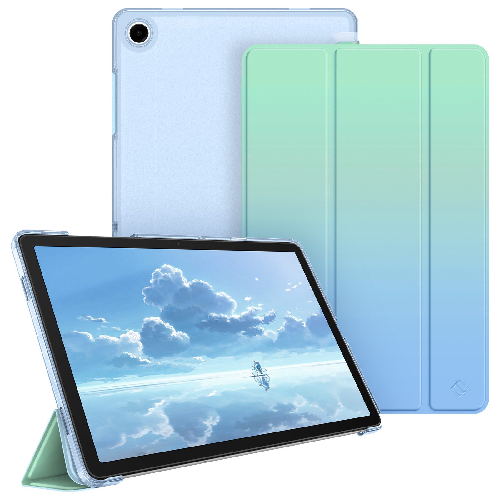 Fintie Tablet-Hülle für Samsung Galaxy Tab A11+ Plus 11" 2025 / Tab A9+ Plus 11 Zoll 2023 11 Zoll, Ultradünn Schutzhülle mit Translucent Rückseite in Matt-Optik Cover