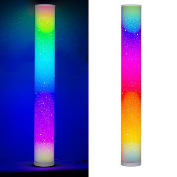 Maxkomfort LED Stehlampe Tower-X, LED fest integriert, Farbwechsler, RGB, Stehleuchte, Eckleuchte, Corner, RGB, Dimmbar, Music Sync, DIY, LED, Lichtsäule, Farbwechsel, Farbig, Fernbedienung
