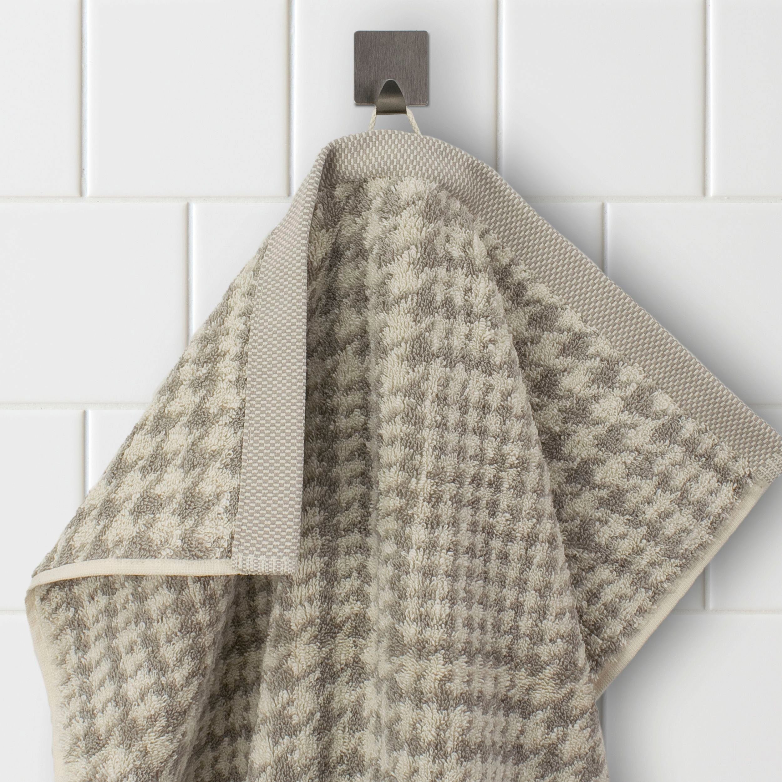 Möve Duschtuch Brooklyn Glencheck, Walkfrottier (1-St), Made in Germany günstig online kaufen