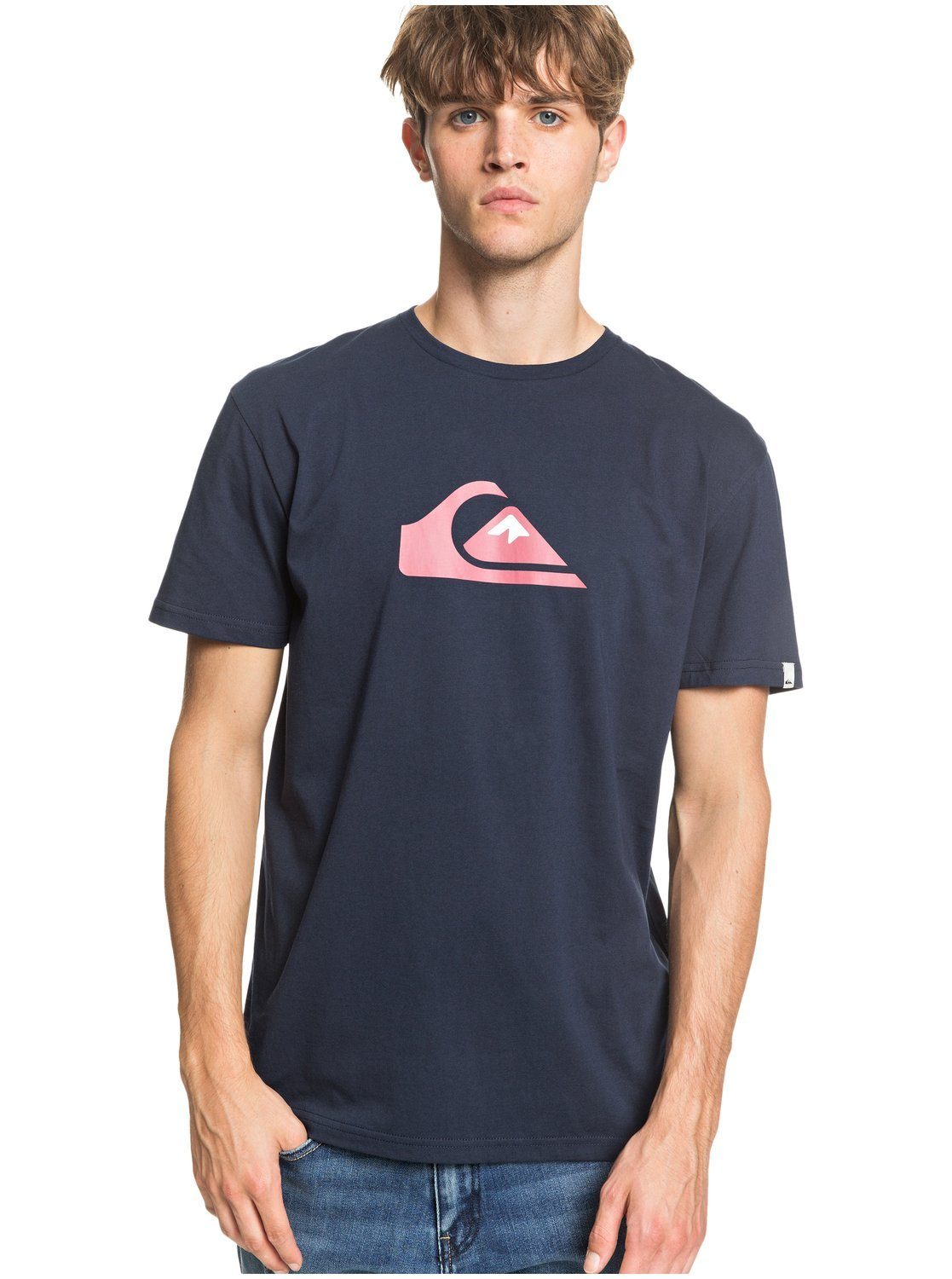 Neue Funktion! Quiksilver T-Shirt Comp Logo blau