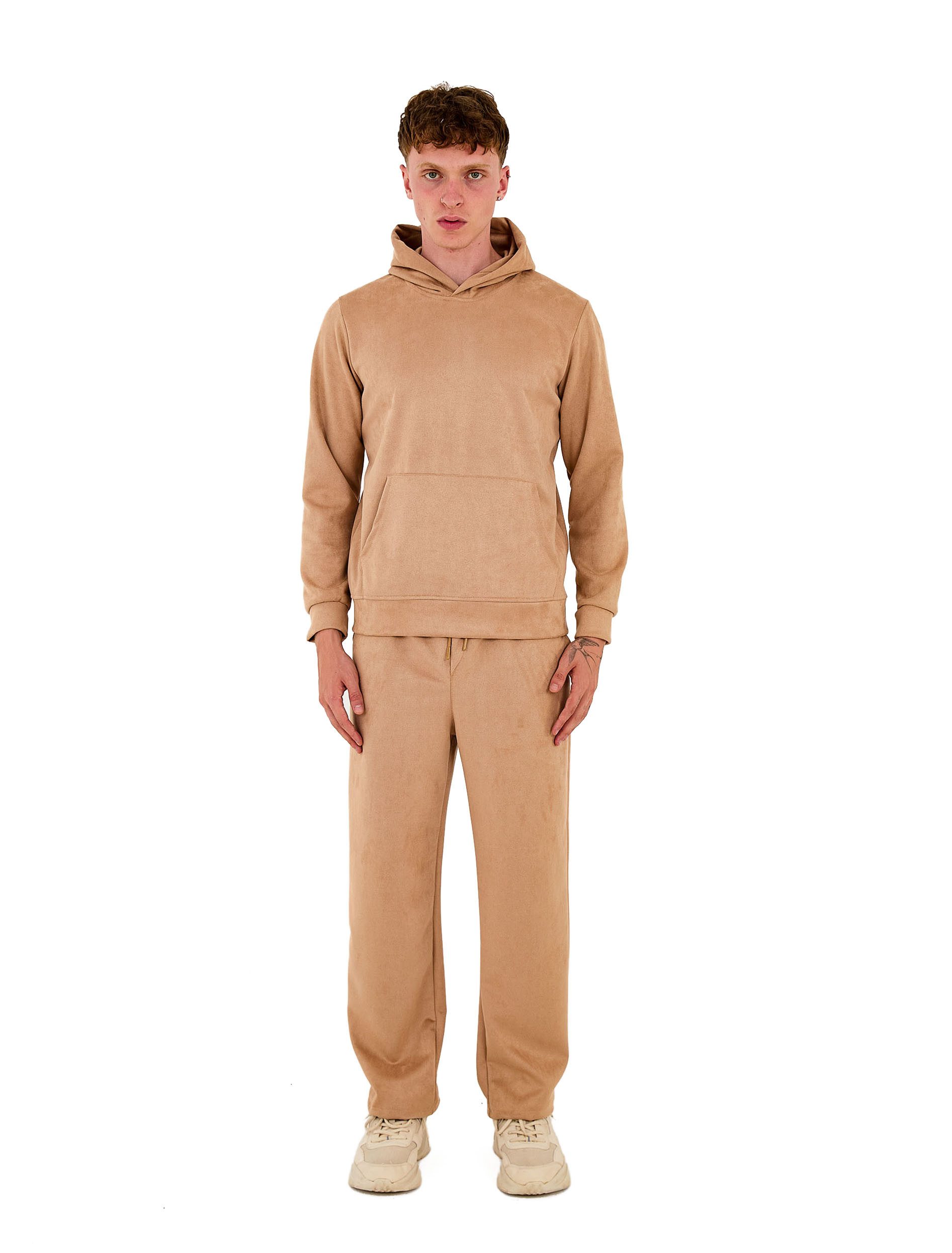 Denim Distriqt Jogginganzug Sportlicher Samt Jogginganzug mit Baggyhose Cam günstig online kaufen