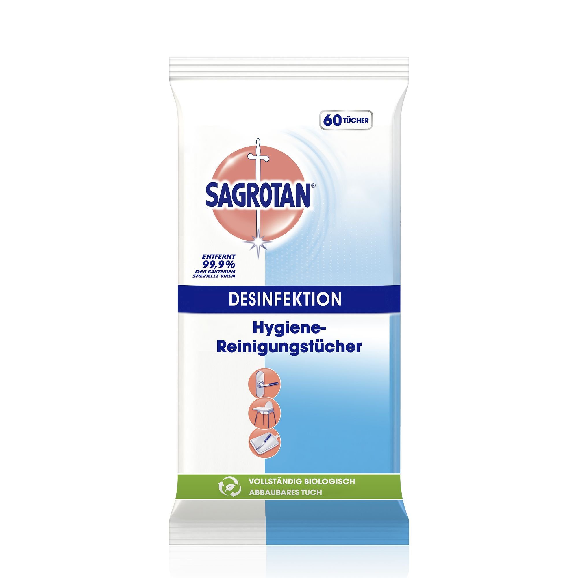 SAGROTAN Desinfektionsmittelspender SAGROTAN Hygiene-Reinigungstücher, geruchsneutral