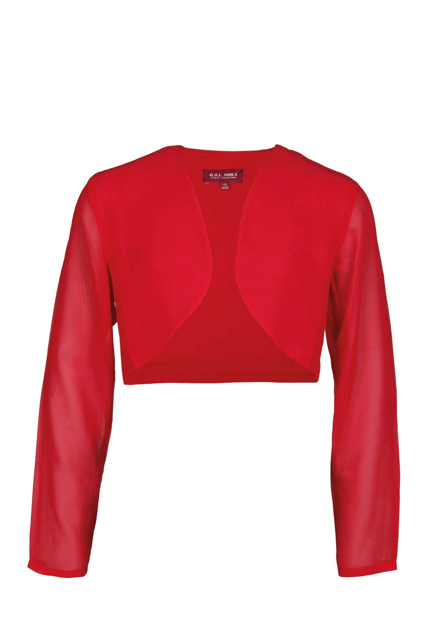 G.O.L. Bolerojacke Chiffon Rot günstig online kaufen