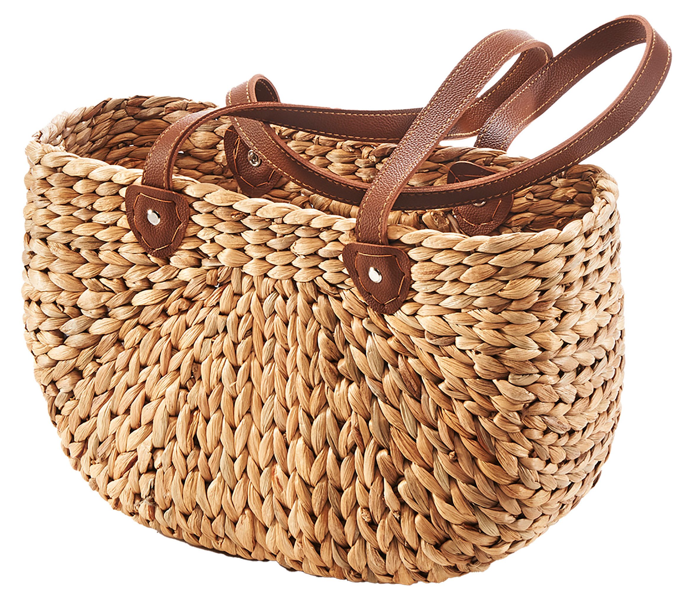 Kobolo Shopper Korbtasche aus Wasserhyazinthe - günstig online kaufen