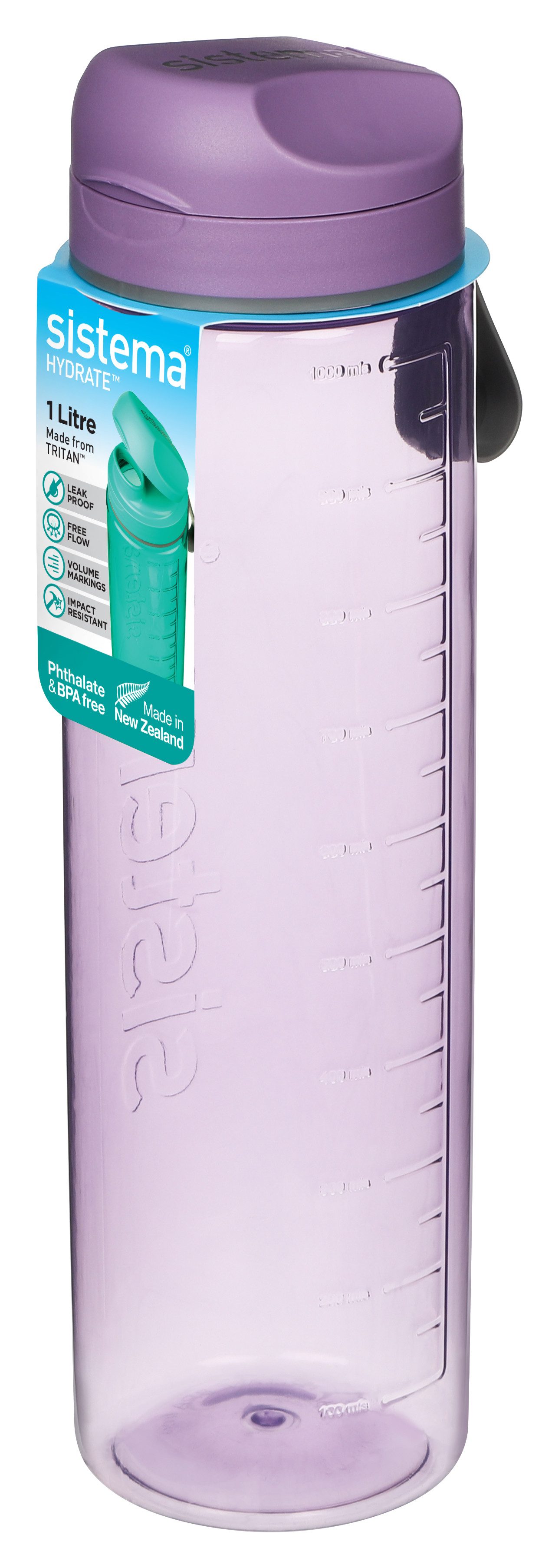 sistema Trinkflasche Sistema 1L Tritan Bottle - Misty Purple