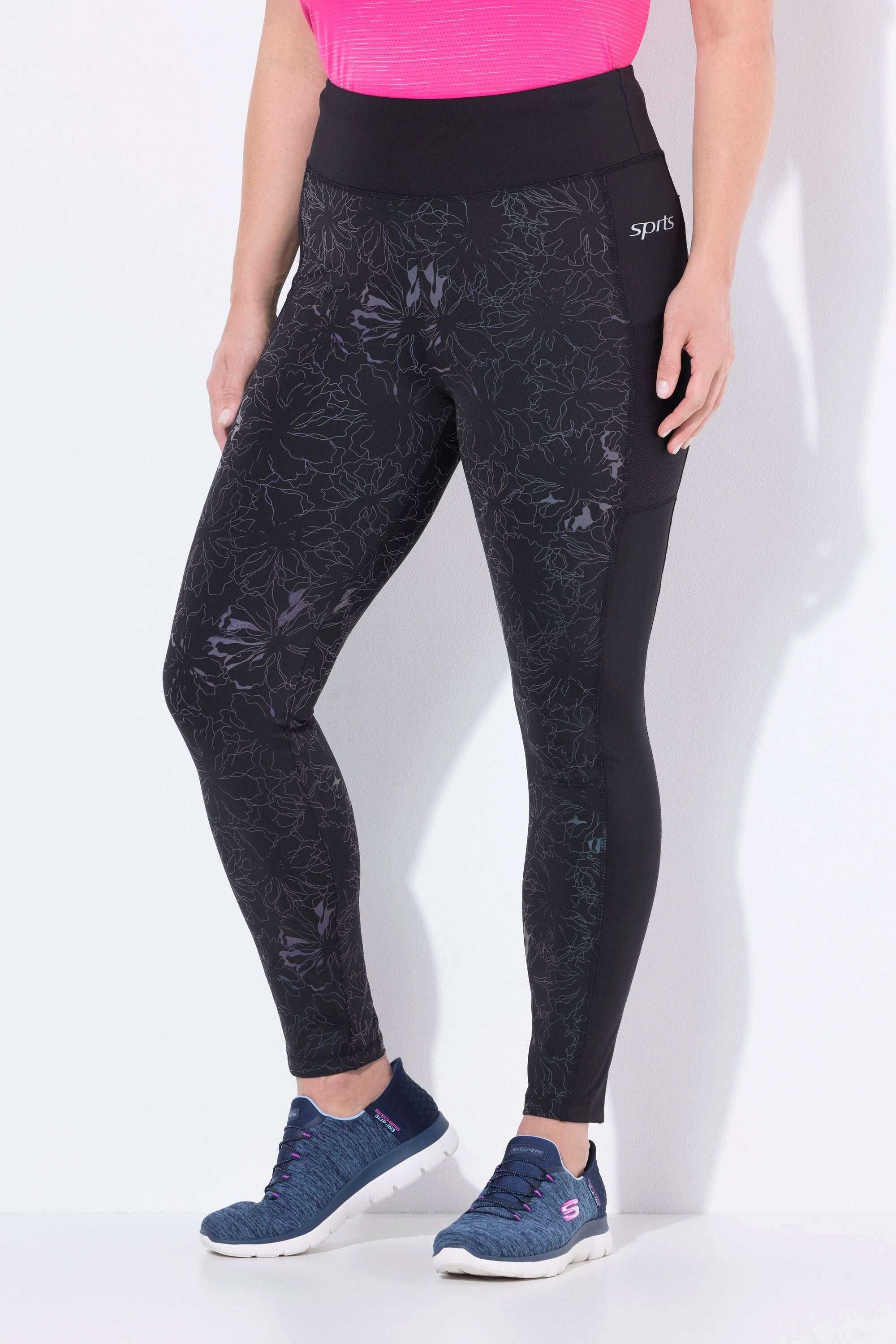 Ulla Popken Leggings Sport-Leggings schnelltrocknend Taschen recycelt günstig online kaufen