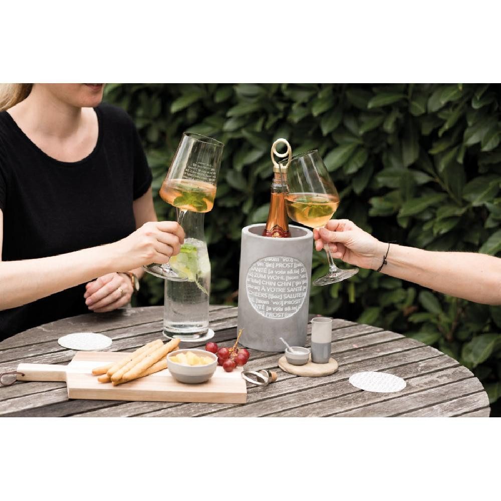 Räder Wein- und Sektkühler Design Weinkühler Poesie et Table Wahrheit im Wein