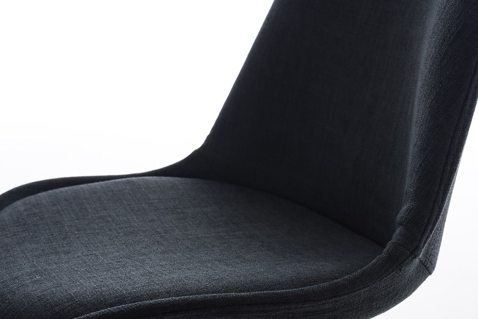 Pegleg Stuhl Square CLP schwarz weiß, Stoff Esszimmerstuhl