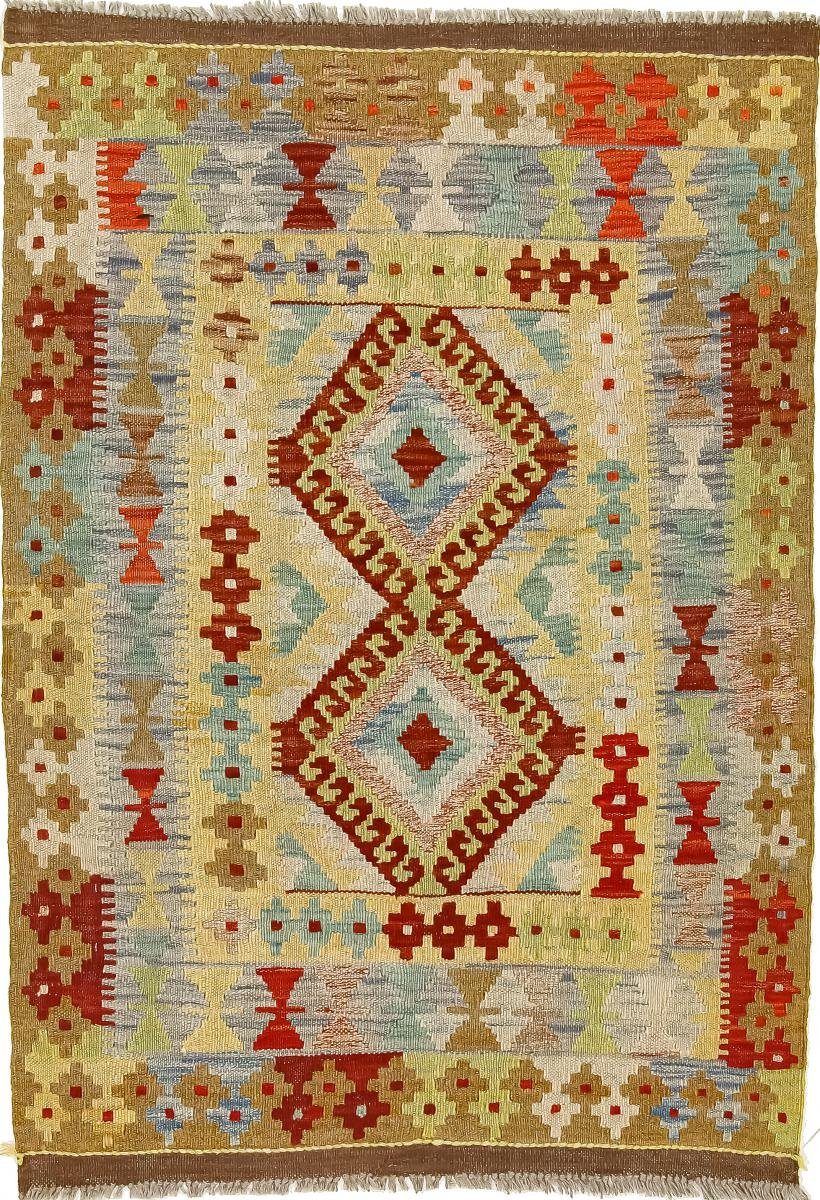 Orientteppich Kelim Afghan 85x120 Handgewebter Orientteppich, Nain Trading, rechteckig, Höhe: 3 mm