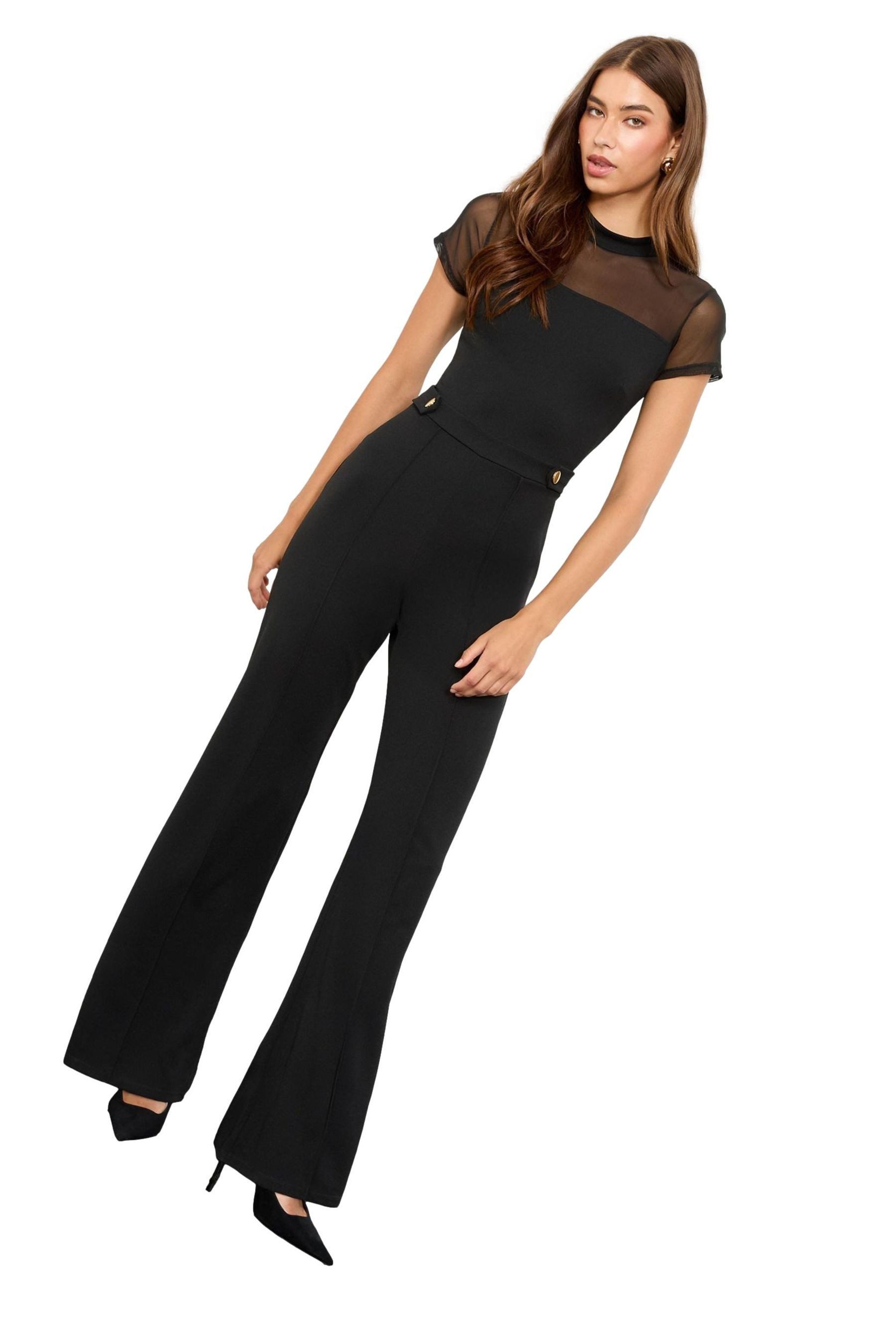 LIPSY Jumpsuit Lipsy Overall mit Uniformknöpfen, Regular (1-tlg)