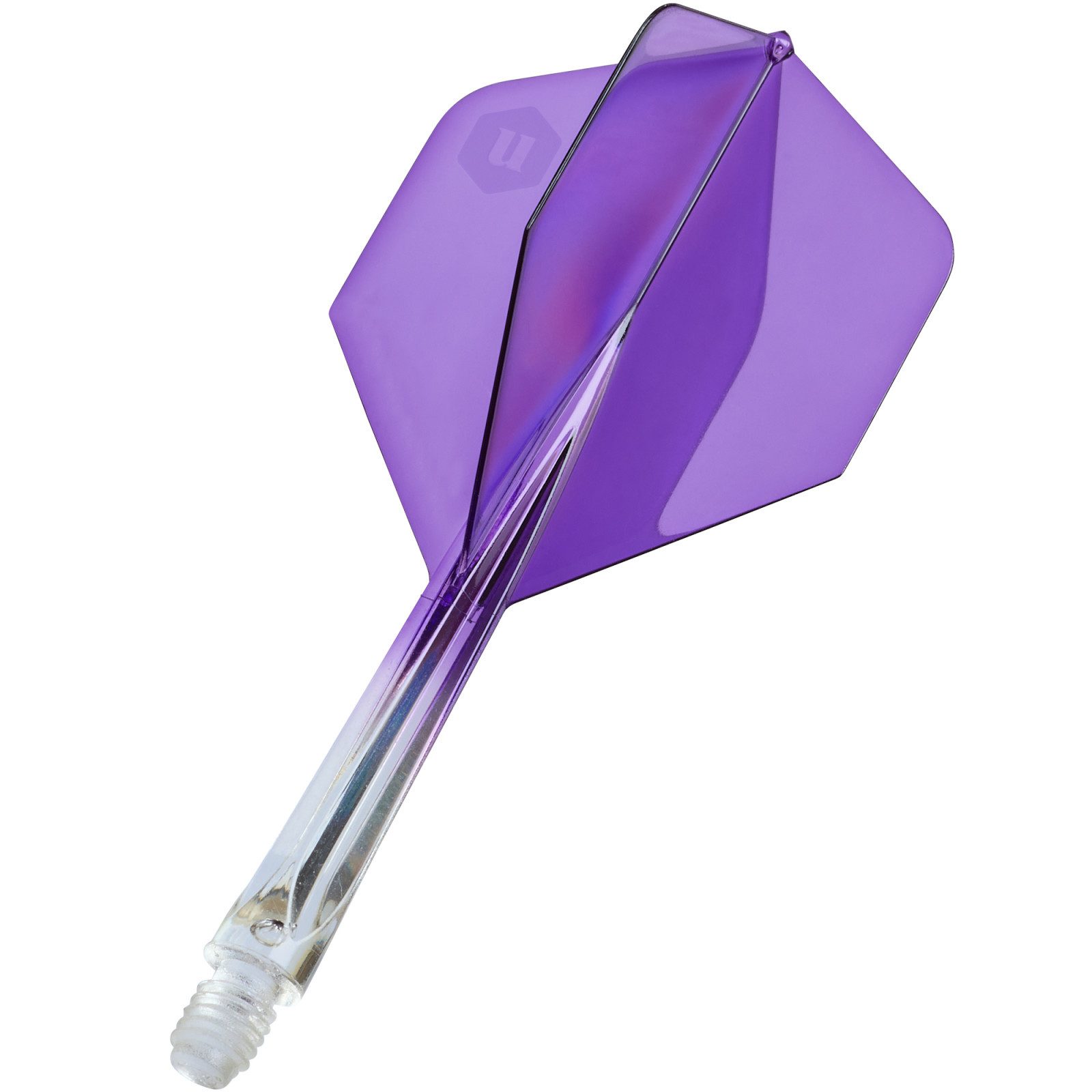 unicorn Dart-Flights Unicorn FORGE, All in One Shaft, Medium, Clear Lila
