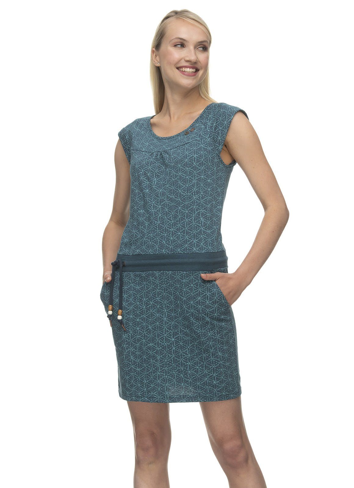 Ragwear Sommerkleid Ragwear W Penellope Print Damen Kleid Petrol