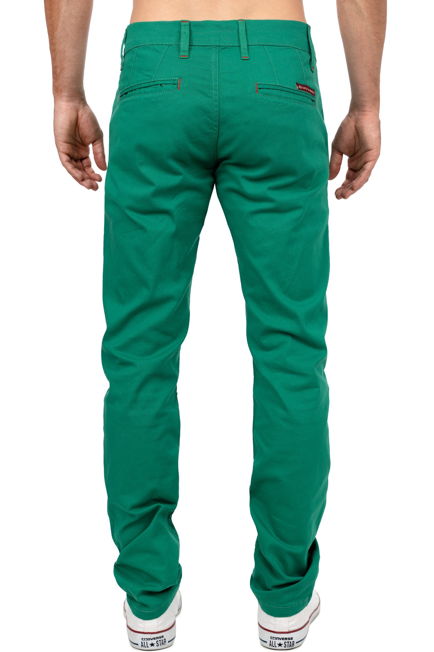 Cipo & Baxx Stoffhose Cipo & Baxx Herren Hose CD842-W Label-Applikation günstig online kaufen