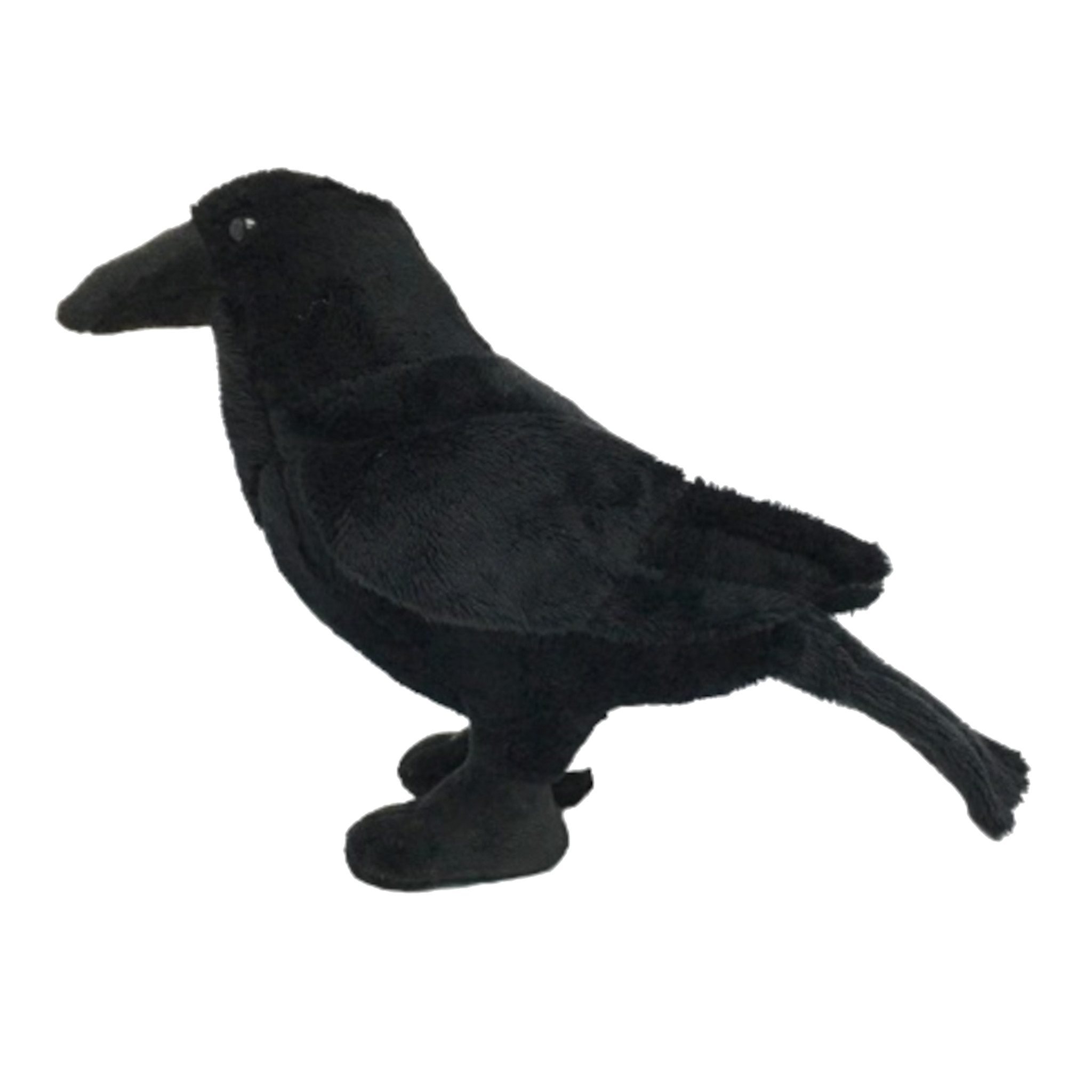 Cornelißen Tierkuscheltier Plüschrabe, 16 cm, Polyester, Polyester