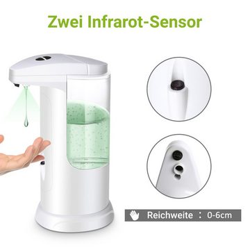 Insma Seifenspender 370ml, Automatischer Seifenspender Desinfektionsspender Infrarot Sensor