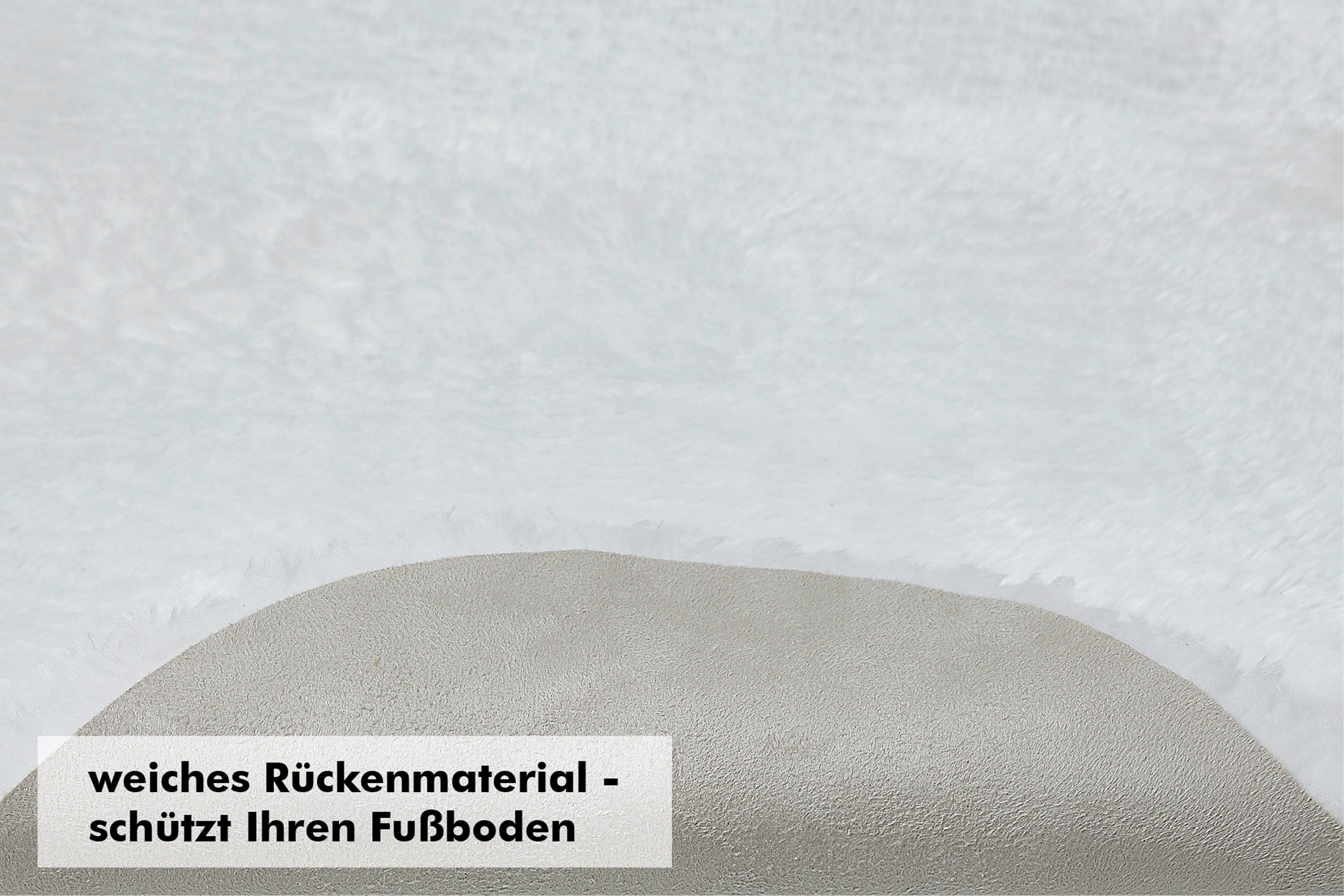 Andiamo Sitzkissen Sitzauflage Lamm-Fellimitat, Ø als Kunstfell, 40 auch weiß rund, 4er cm, Set