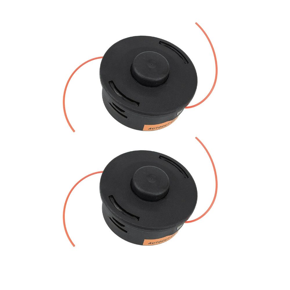 Trade-Shop Rasentrimmer-Ersatzspule Fadenkopf 2x passend für Stihl FS62AVRE FS66AVE FS66AVRE FS74 FS74AVE, (2-St), Nylon Doppelfaden / ersetzt Stihl 25-2 Autocut, 4002-710-2108