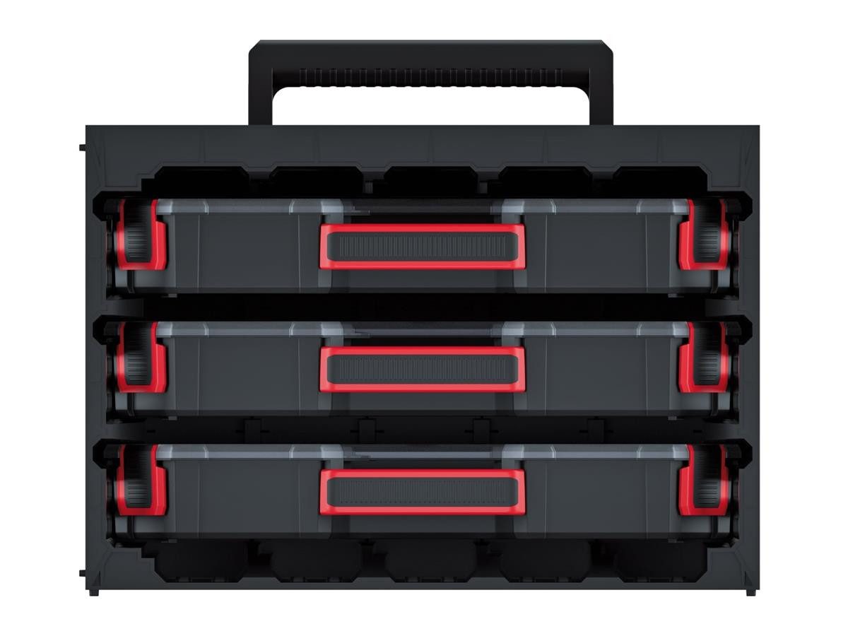 Kistenberg Werkzeugbox Tager Case Organizer (KTC40306S, 3 St., 41,5 x 29 x 29,5 cm), Organizer mit Trennwänden
