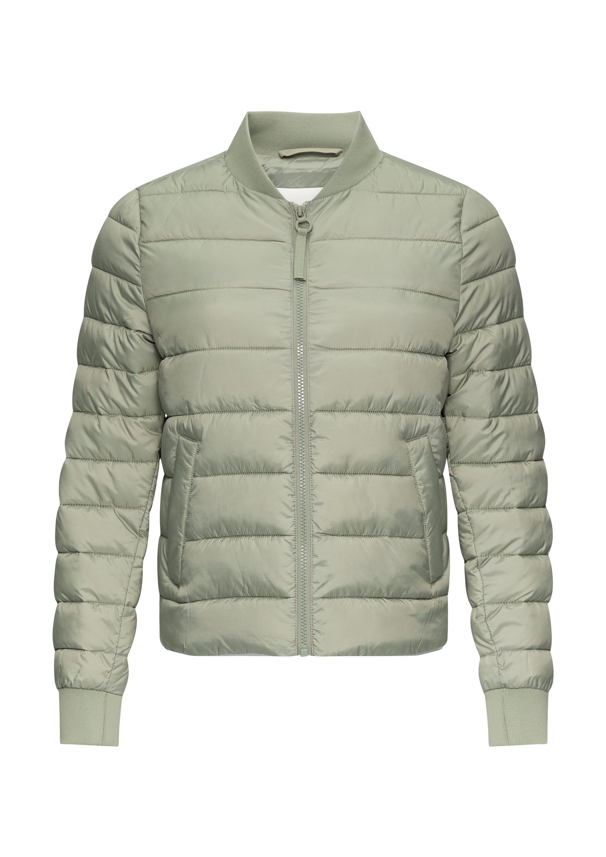 s.Oliver Winterjacke Outdoor-Jacke Kurze Steppjacke mit Rippbündchen günstig online kaufen