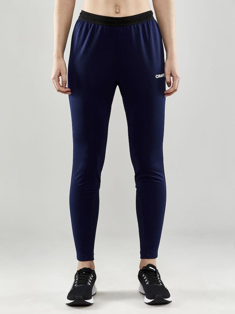 Craft Trainingshose Evolve Slim Pant (strapazierfähig, enge Passform) lang navyblau Damen