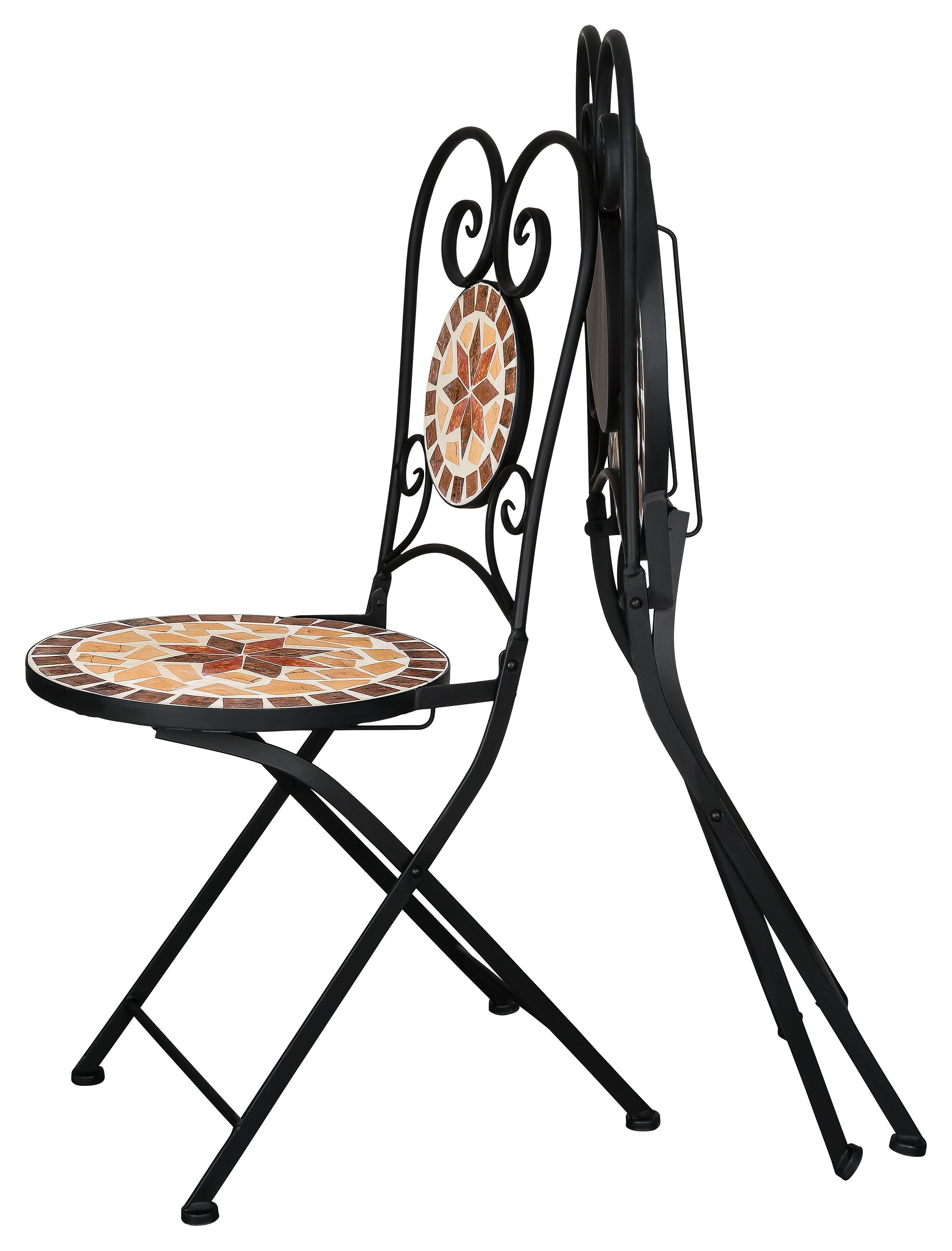 Kamelio Balkonset Mosaik Gartenset 2 Stühle 1 Tisch Mosaiktisch mit Stühlen Garten