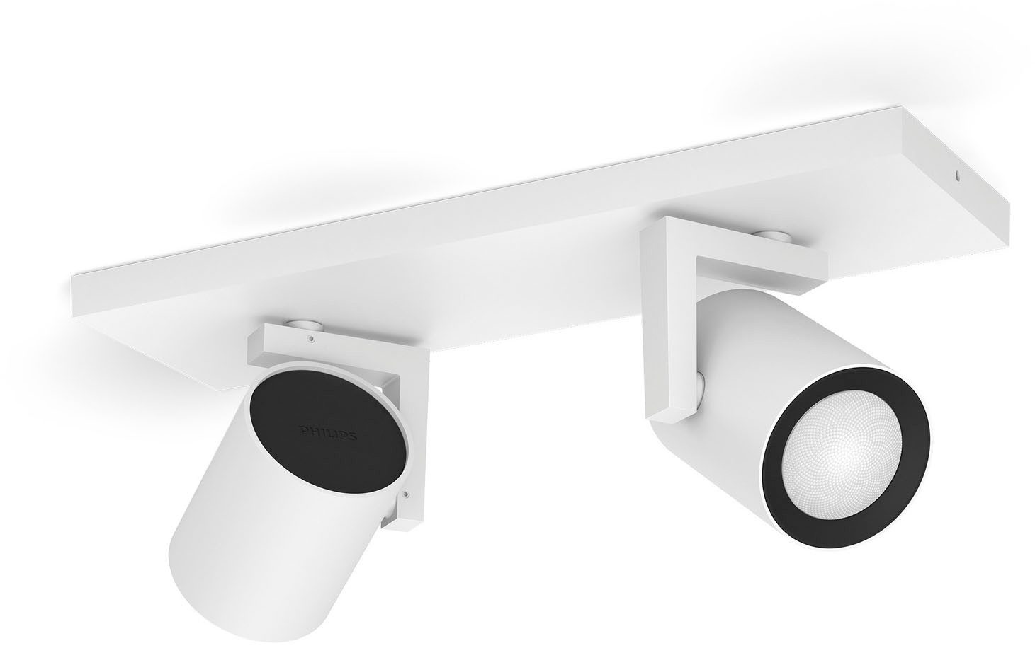 Philips Hue LED Deckenspot White & Color Ambiance Argenta Spot 2-flammig 2 x 4.2W, LED wechselbar, Farbwechsler