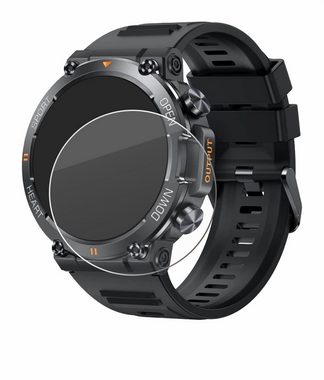Savvies Panzerglas für Akkee Smartwatch 1.39", Displayschutzglas, Schutzglas Echtglas 9H Härte klar Anti-Fingerprint