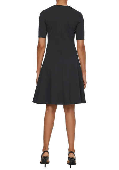 Calvin Klein Jerseykleid »MILANO FIT & FLARE ZIP DRESS« mit Reißverschluss am Ausschnitt