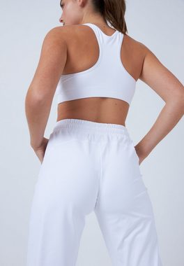 SPORTKIND Sporthose Tennis Caprihose mit Taschen Mädchen & Damen weiß