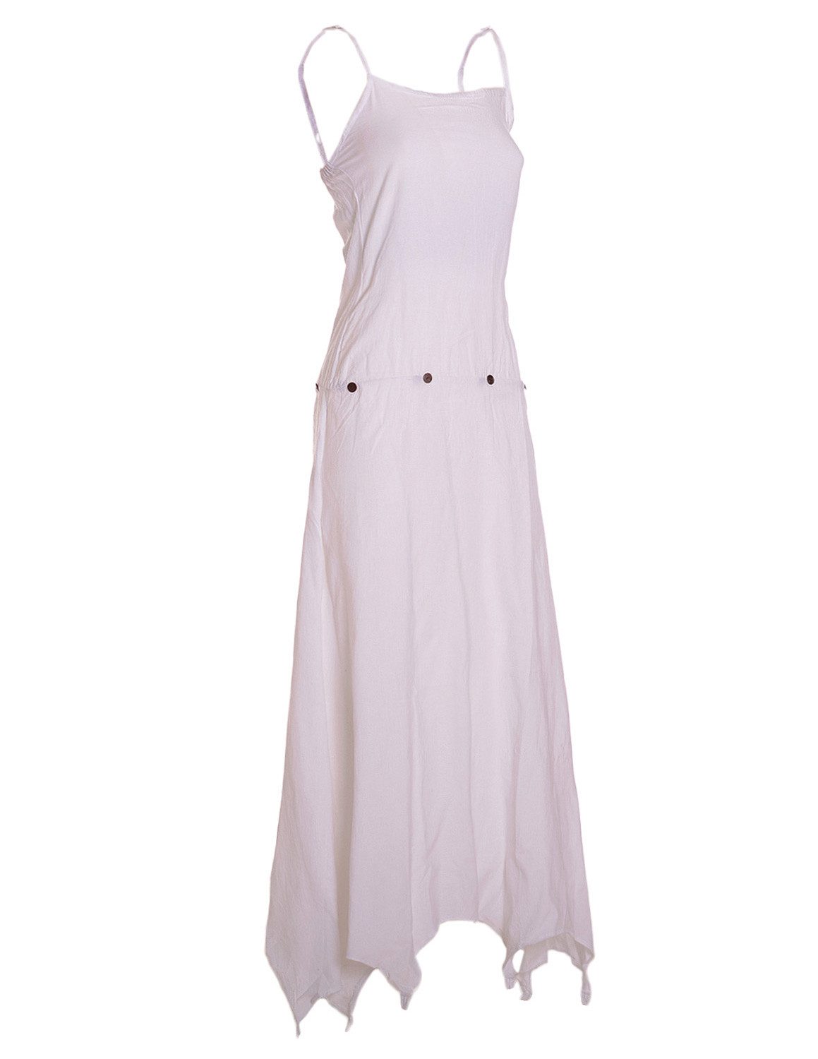 Vishes Sommerkleid Strandkleid Damen Zipfel verstellbar Spaghettiträger Bau günstig online kaufen