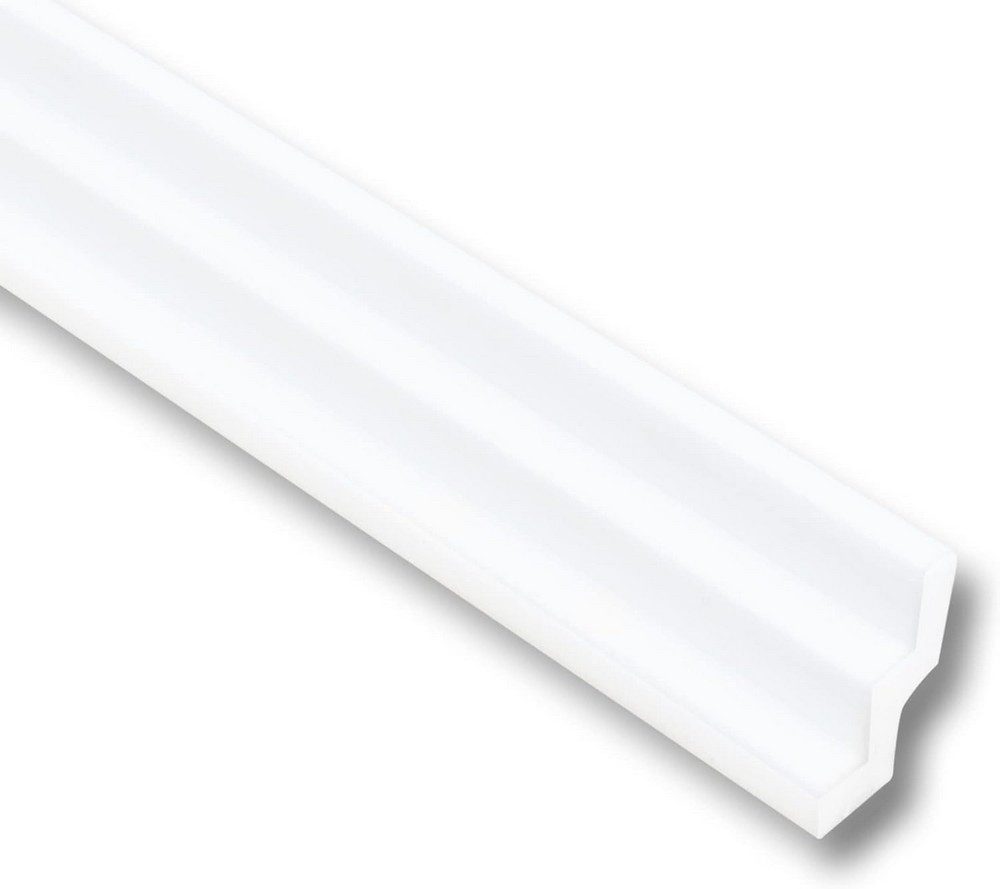 MDEKOR Deckenleiste Styropor-Leisten XPS Stuckleisten Abschlussleiste Weiss Deckenleisten, 100 Meter / 50 Leisten, 50-St.