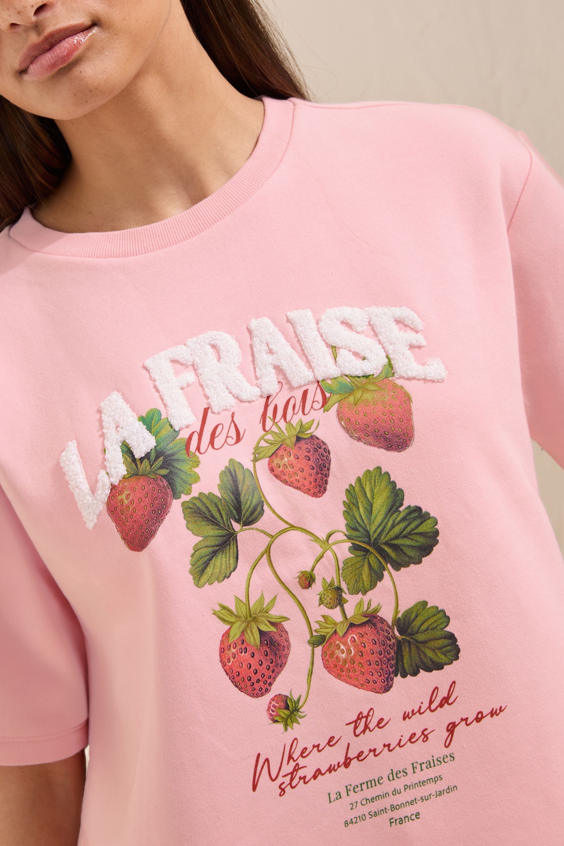 Friends Like These Sweater Friends Like These Kurzarm-Sweatshirt mit Grafik (1-tlg) – Bild 4 von 5