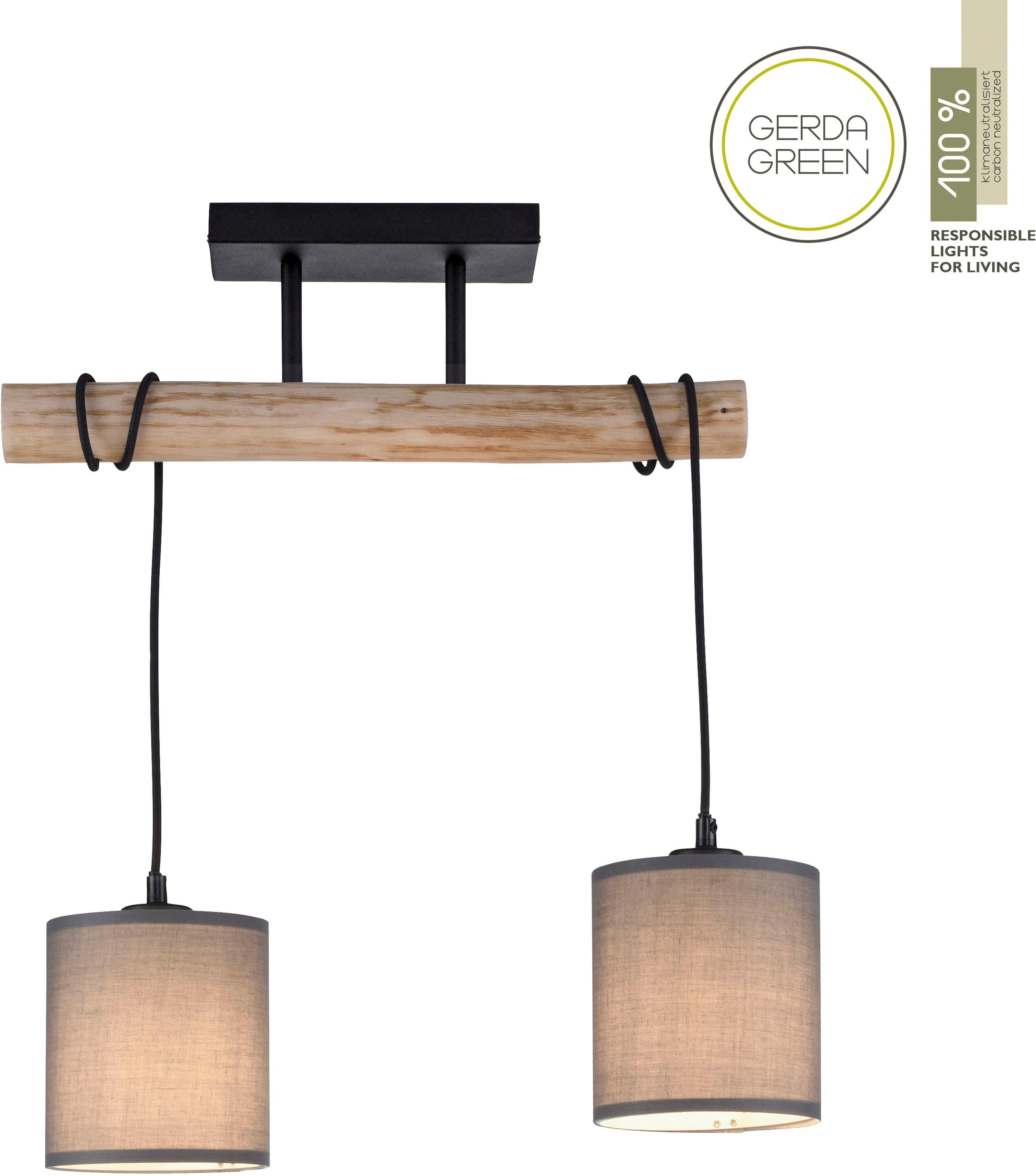 JUST LIGHT Deckenleuchte GREEN TRIB, ohne Leuchtmittel