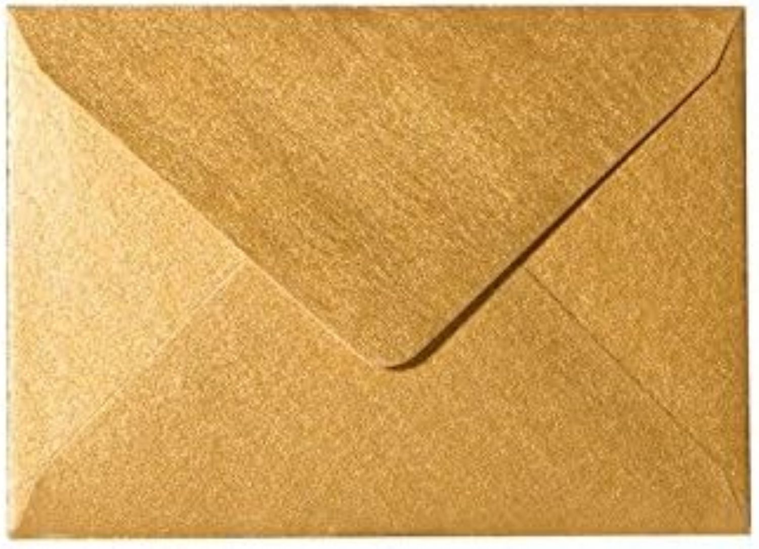 Briefumschläge24Plus Briefumschlag 25 Mini 6 x 9 cm Briefumschläge Visitenkarten größe Gold Metallic, 60 x 90 mm Briefumschläge Visitenkarten größe Gold Metallic