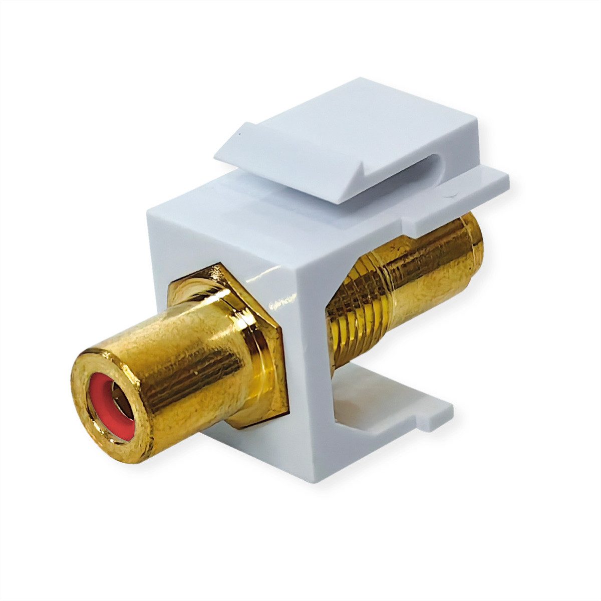 VALUE RCA-Keystone-Kupplung, Kunststoff Netzwerk-Panel