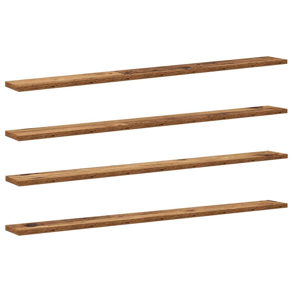 vidaXL Bücherregal Regalbrett 4 pcs Braun günstig online kaufen